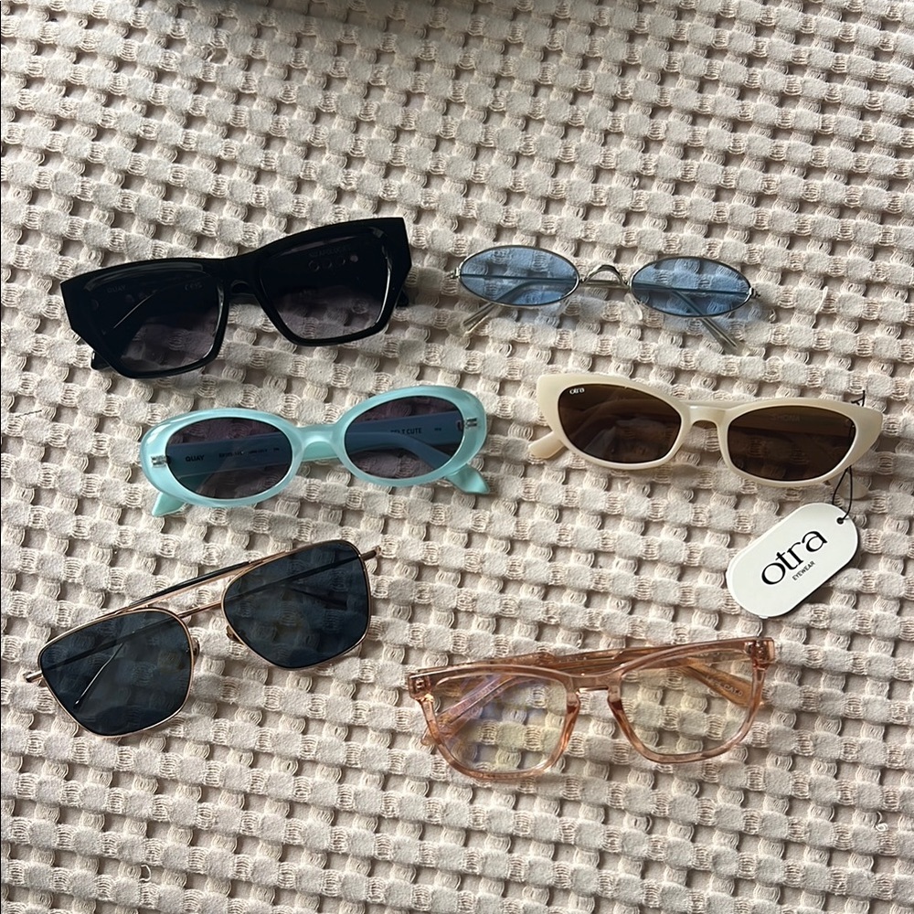 Sunglasses Collection - Black, Blue, Cream, and Tan